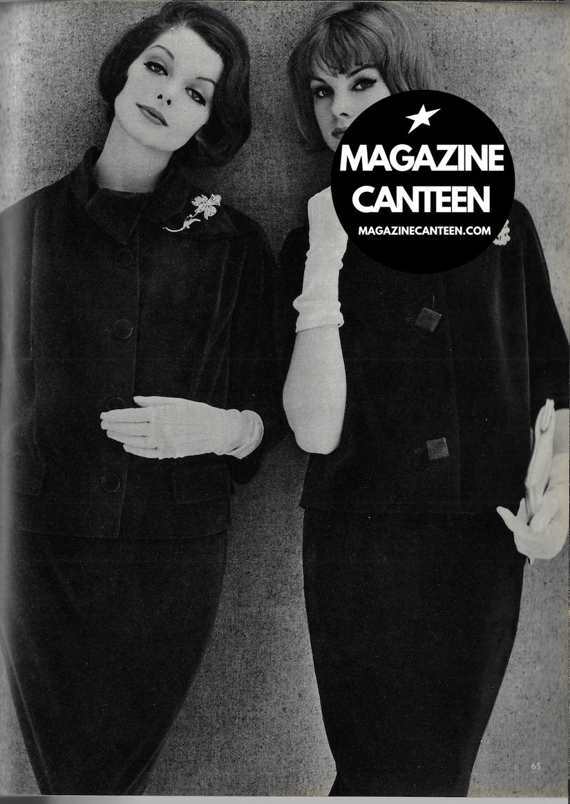 Vanity Fair Magazine - Jean Shrimpton JOHN FRENCH The Velvet Touch 1961