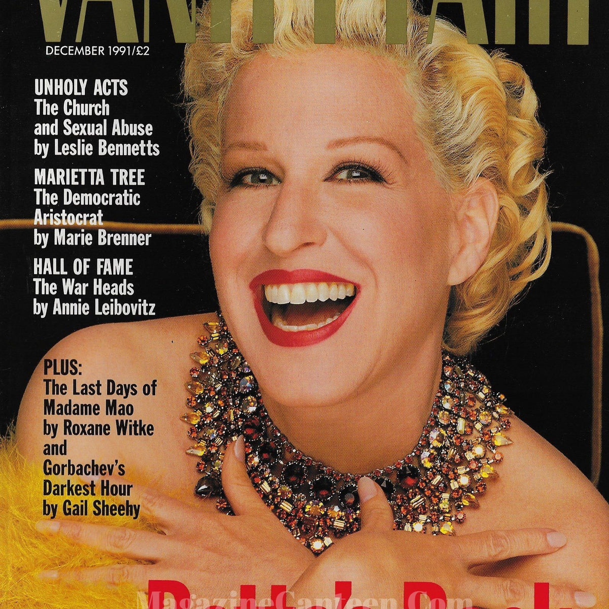 Vanity fair magazine bette midler magazine canteen