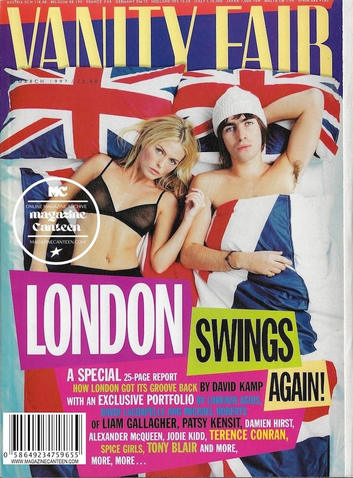 Vanity Fair Magazine - Liam Gallagher PATSY KENSIT London Swings MCQUEEN alexander