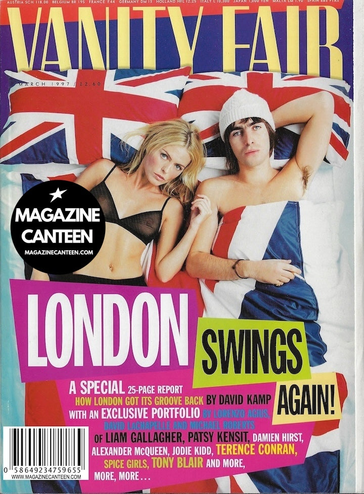 Vanity Fair Magazine - Liam Gallagher PATSY KENSIT London Swings MCQUEEN