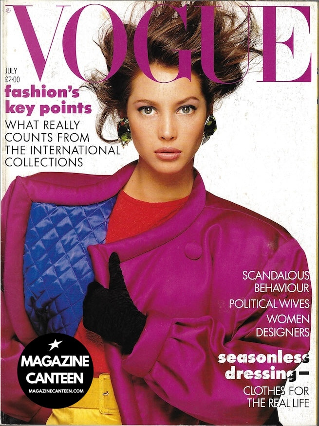 Vogue Magazine July 1987 - CHRISTY TURLINGTON