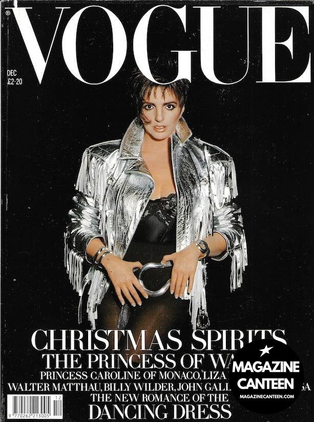 Vogue Magazine December 1989 - Liza Minnelli
