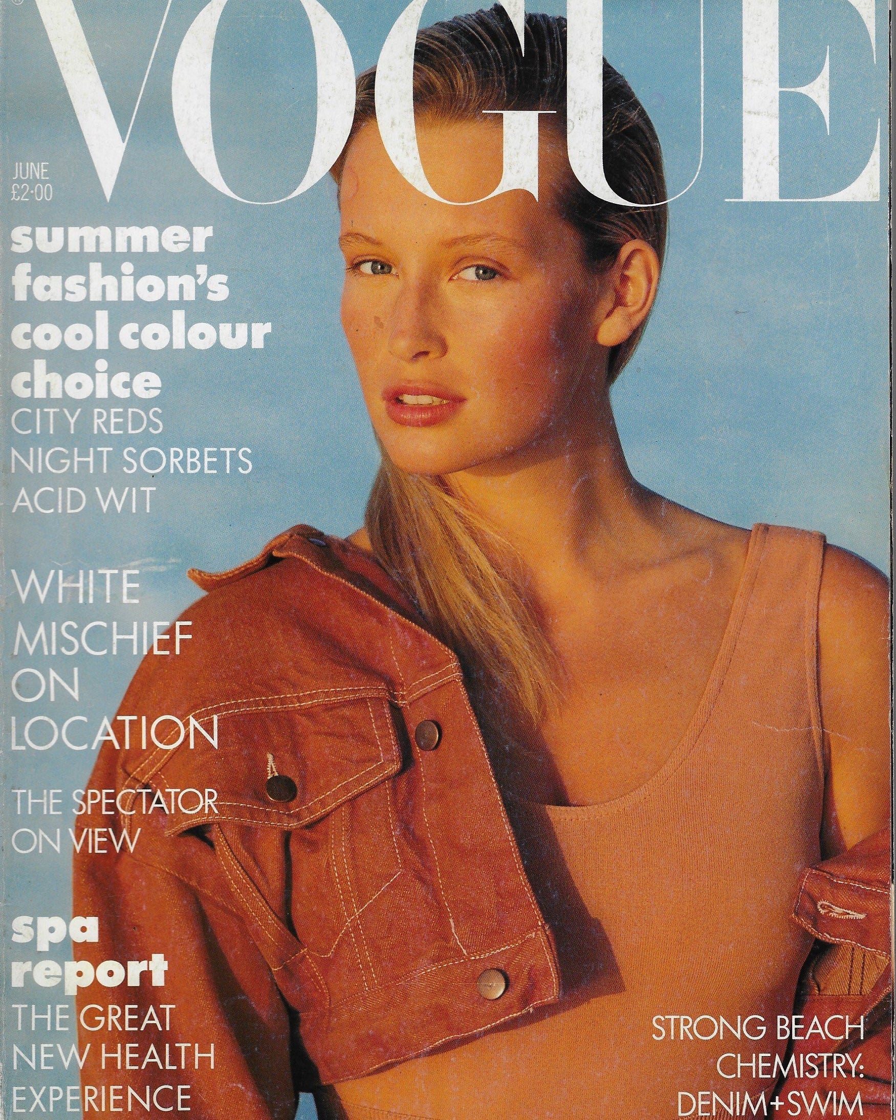 Vogue Magazine June 1987 - Estelle Lefebure