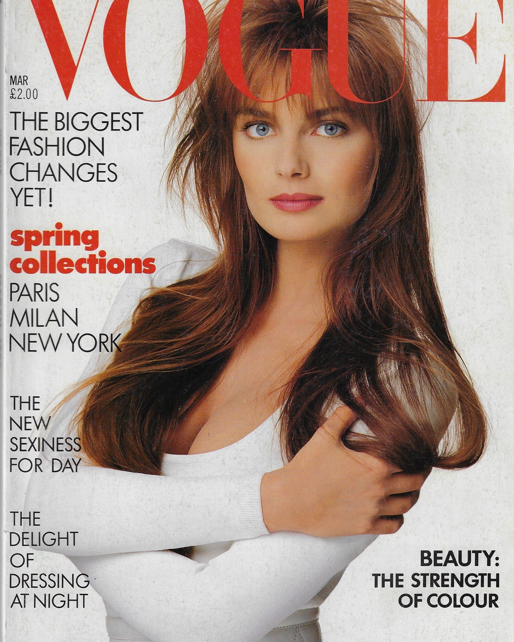 Vogue Magazine March 1987 - Paulina Porizkova