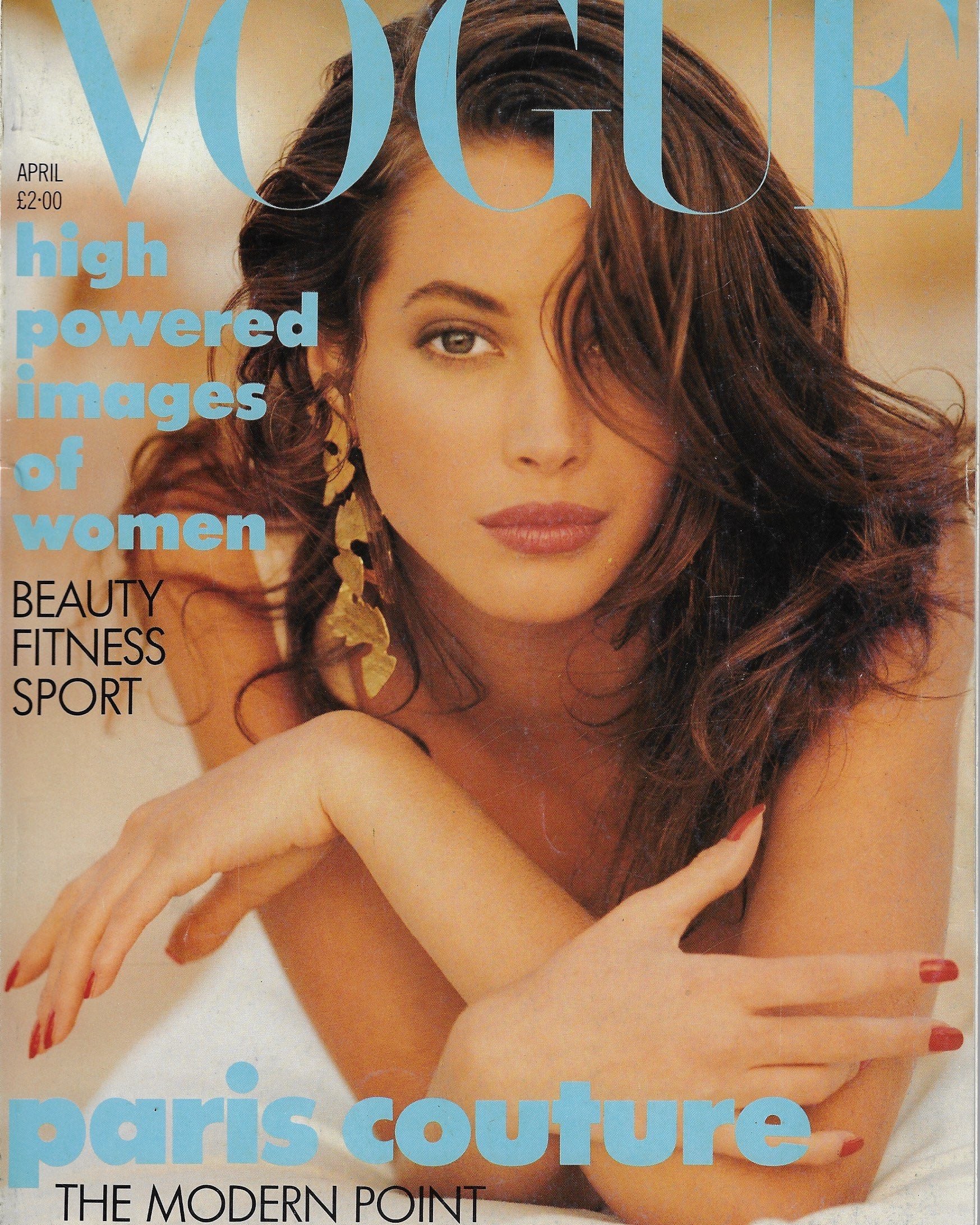 Vogue Magazine April 1988 - Christy Turlington