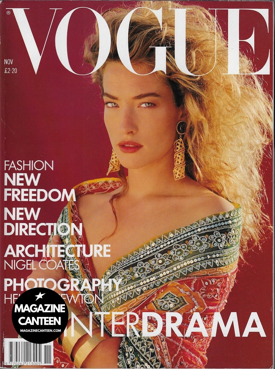 Vogue Magazine November 1988 - TATJANA PATITZ