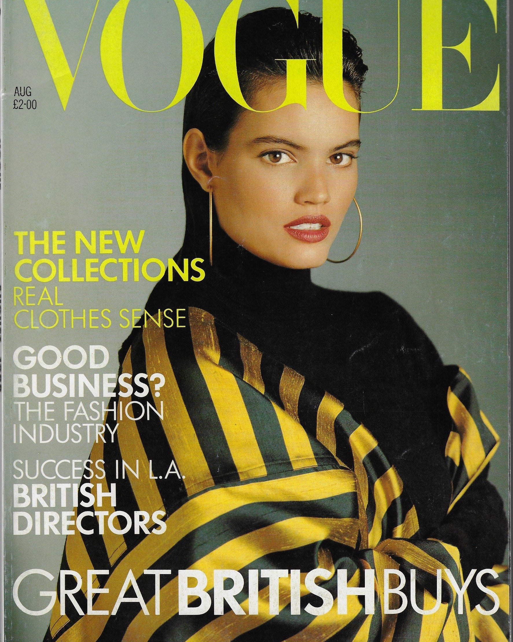 Vogue Magazine August 1988 - Tully Jensen Herb Ritts