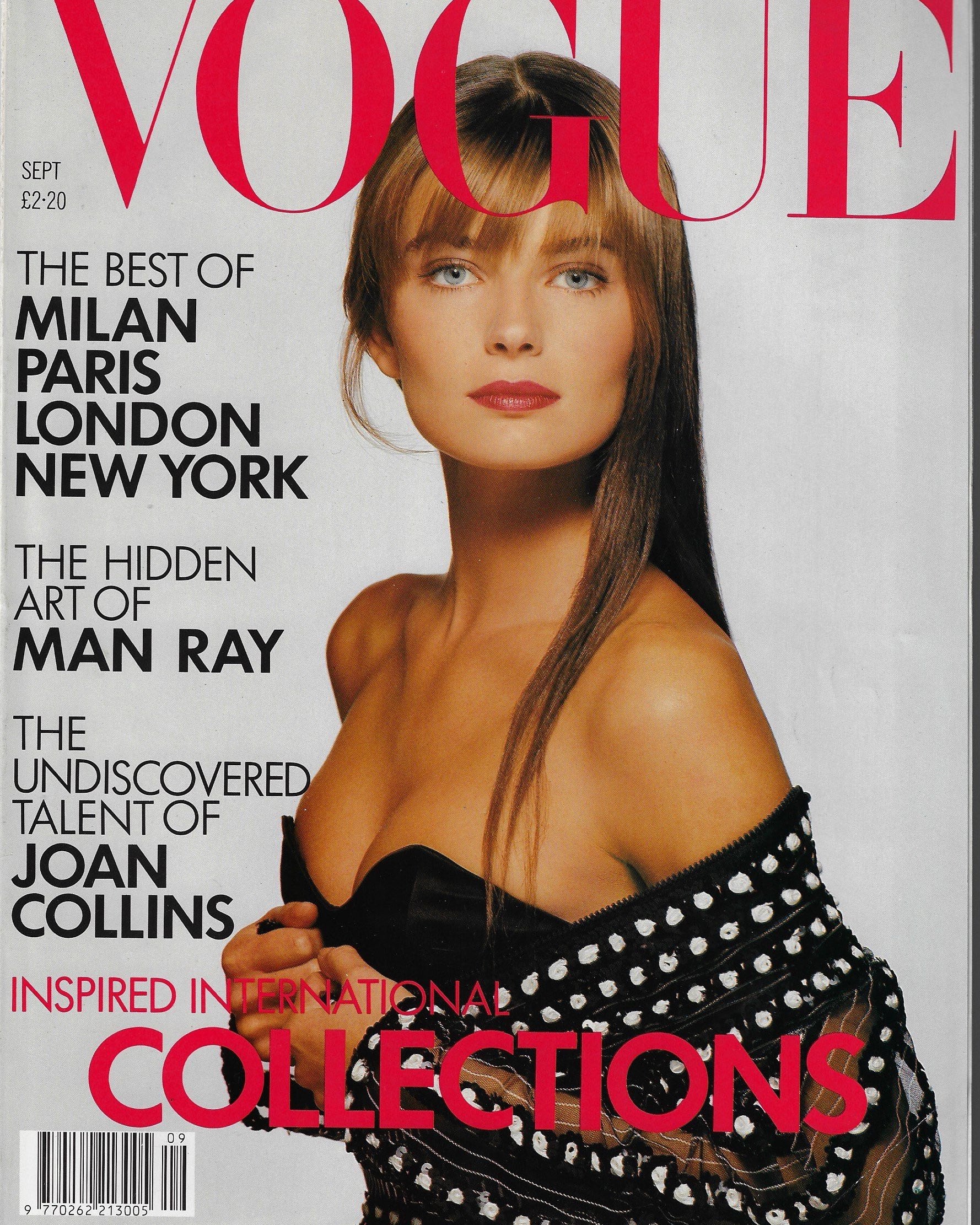 british Vogue Magazine September 1988 - Paulina Porizkova