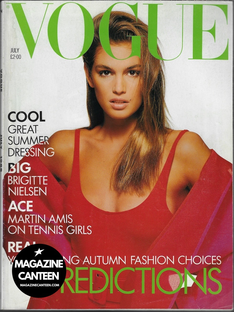 Vogue Magazine July 1988 - Cindy Crawford