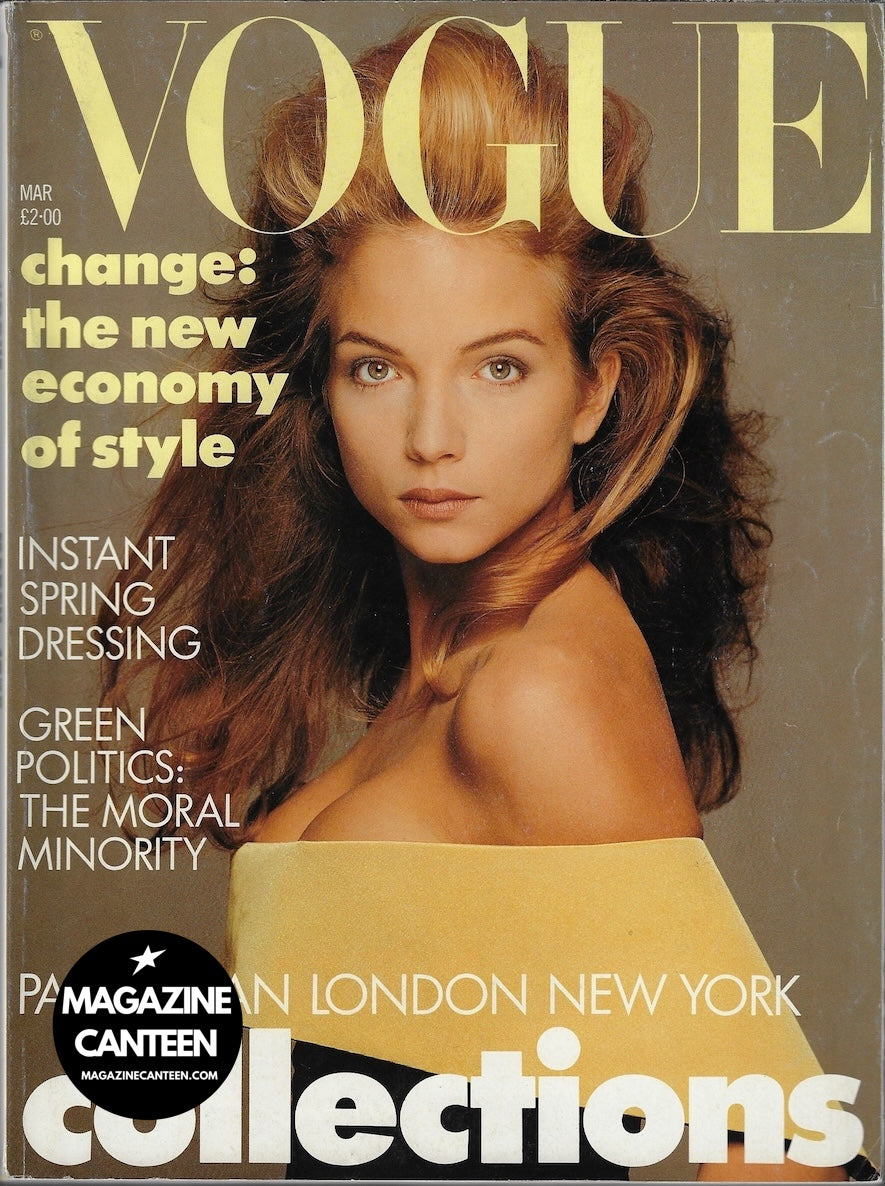 Vogue Magazine March 1988 - Rachel Williams