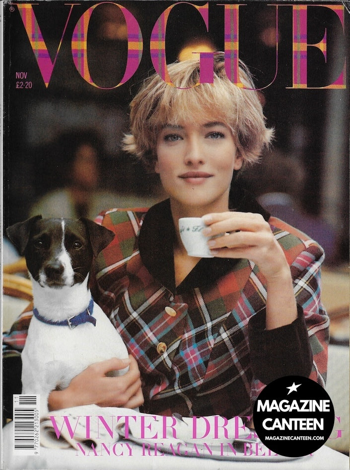 Vogue Magazine November 1989 - Tatjana Patitz