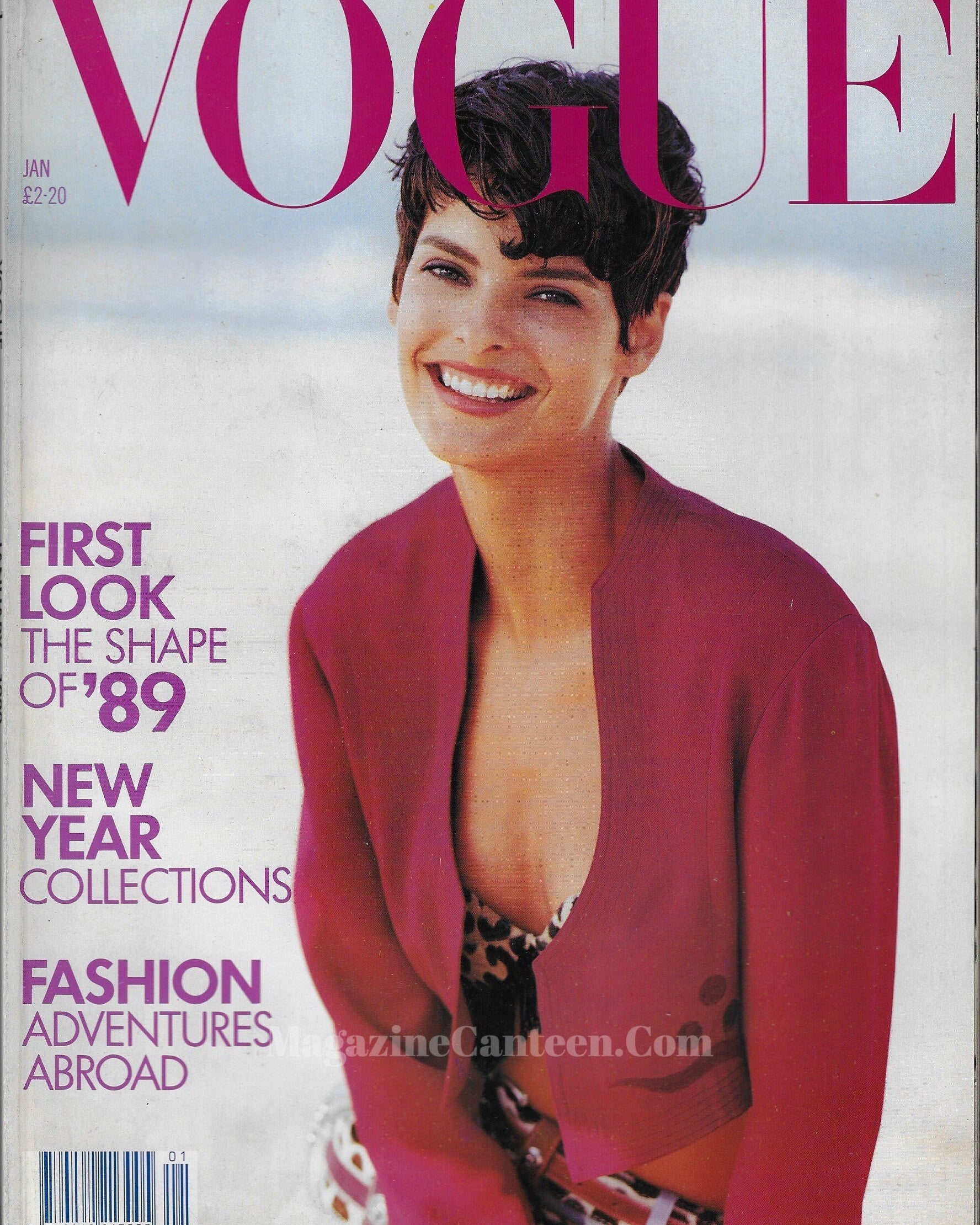 Vogue Magazine January 1989 - Linda Evangelista