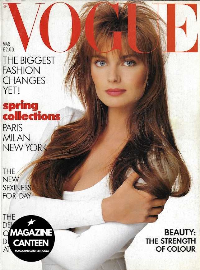 Vogue Magazine March 1987 - Paulina Porizkova