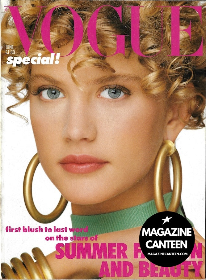 Vogue Magazine June 1986 - Lisa Kauffman CHRISTY TURLINGTON Jenny Howroth