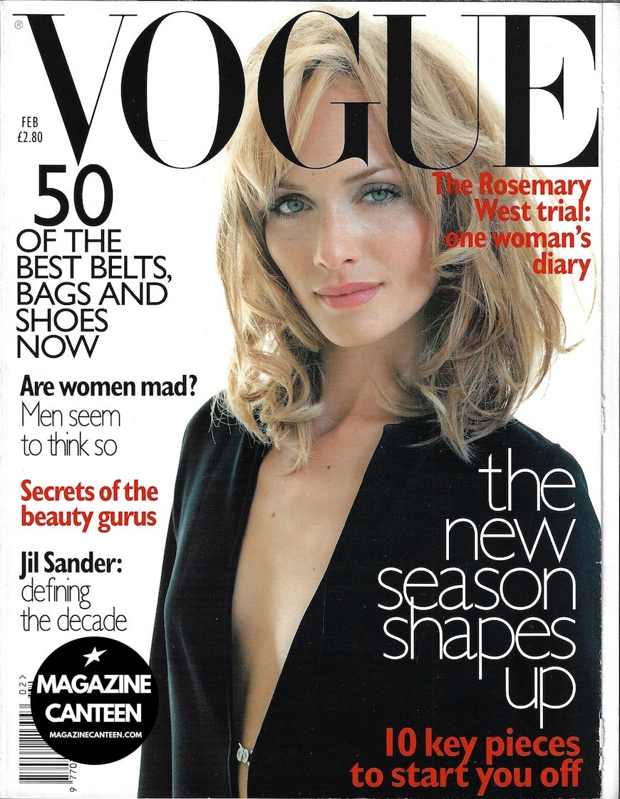 Vogue Magazine February 1996 - Amber Valletta
