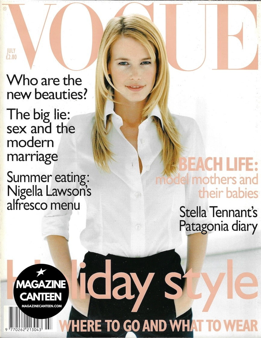 Vogue Magazine July 1996 - Claudia Schiffer