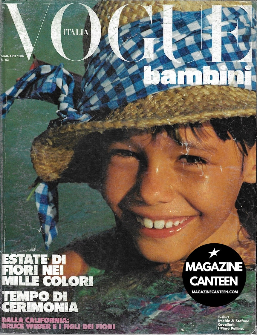 Vogue Bambini Magazine - Andre Rau BRUCE WEBER Sheila Metzner