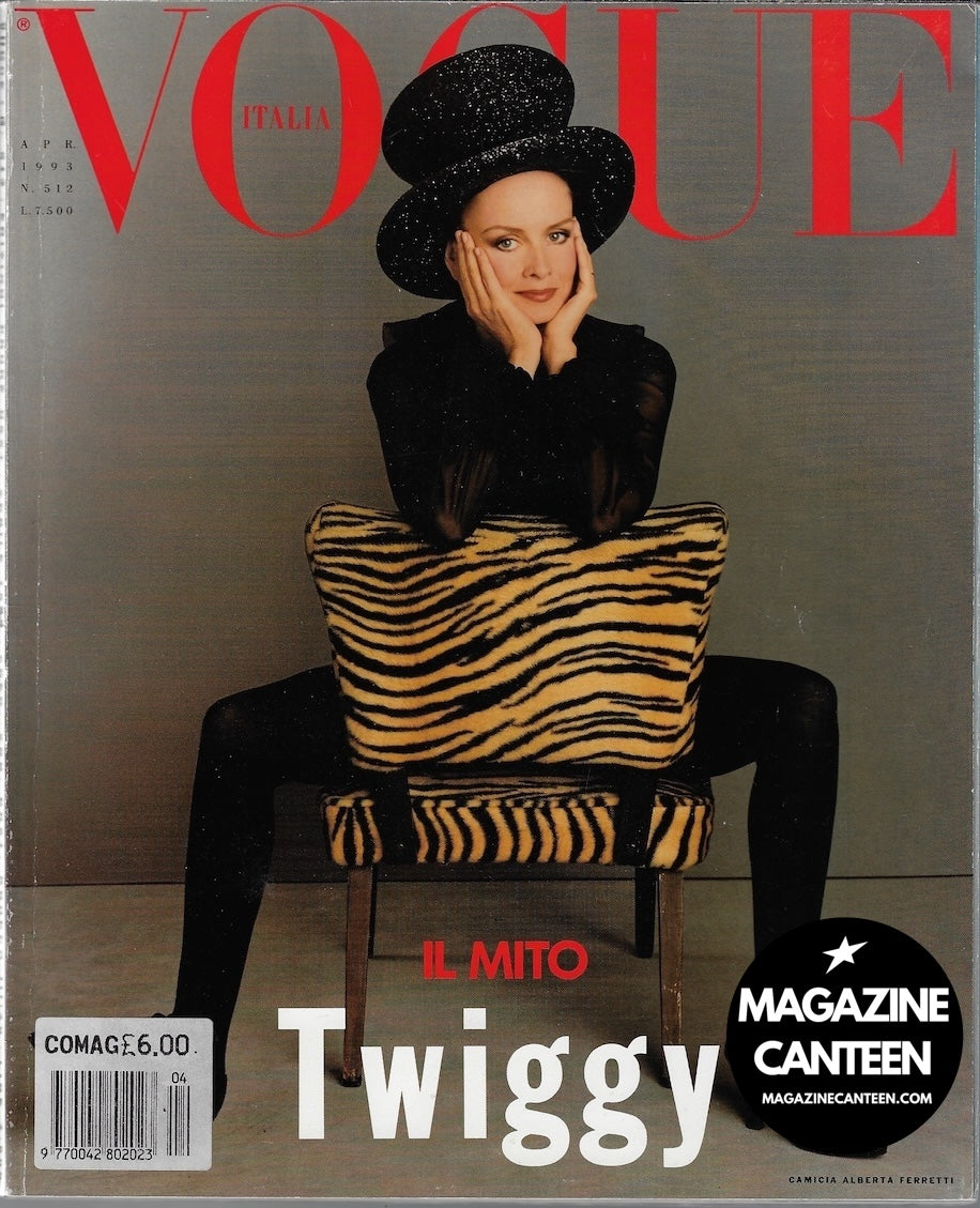 Vogue Italia Magazine 1993 - TWIGGY Susan Holmes HELENA CHRISTENSEN