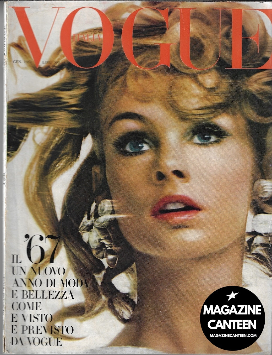Vogue Italia Magazine - Jean Shrimpton WILLIAM KLEIN Sophia Loren 1967