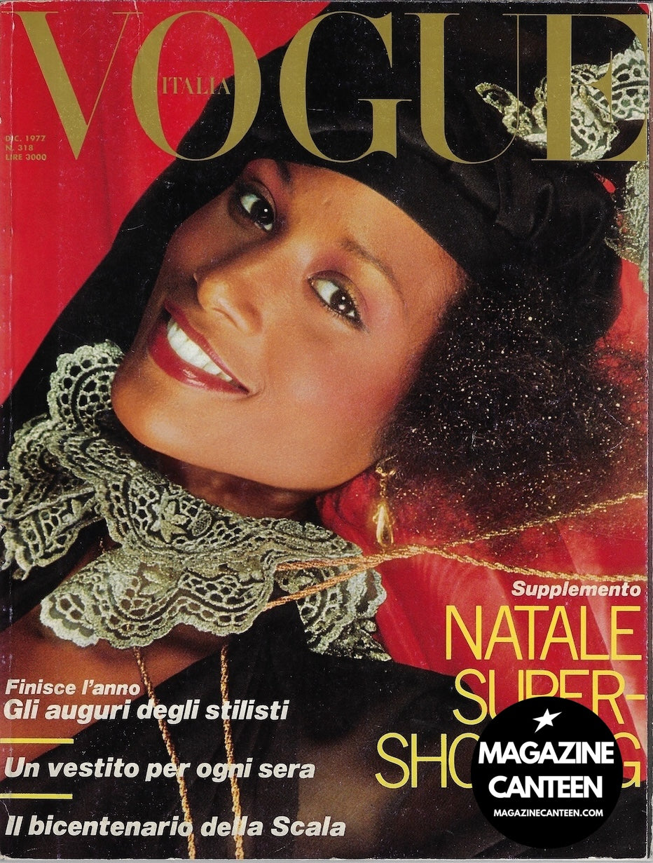 Vogue Italia Magazine 1977 - Beverly Johnson NORMAN PARKINSON Salvador Dali