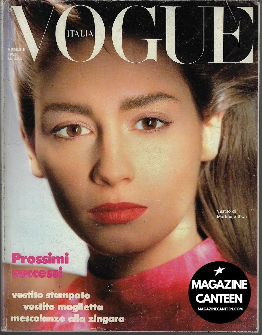 Vogue Italia Magazine 1986 - Hiro KRISTEN MCMENAMY Greta Scacchi BAILEY