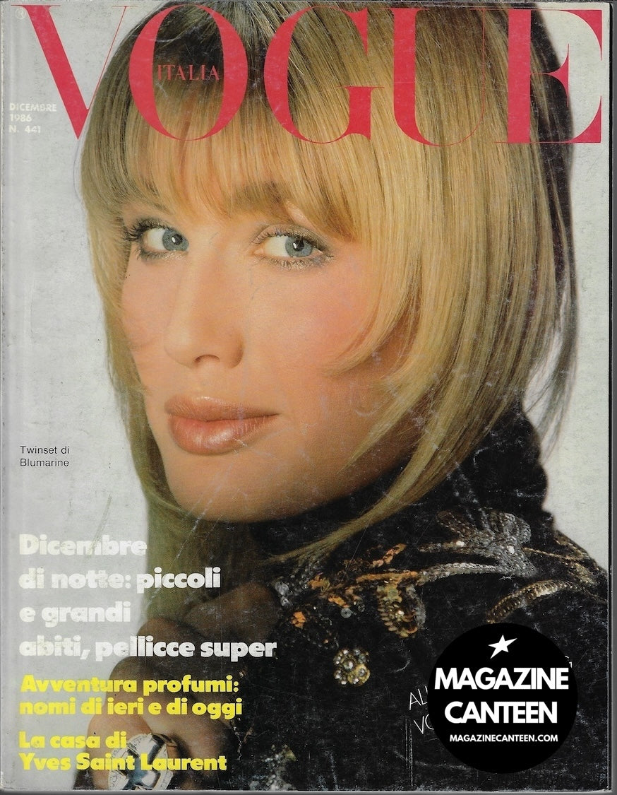 Vogue Italia Magazine 1986 - Hunter Reno KRISTEN MCMENAMY Beatrice Dalle