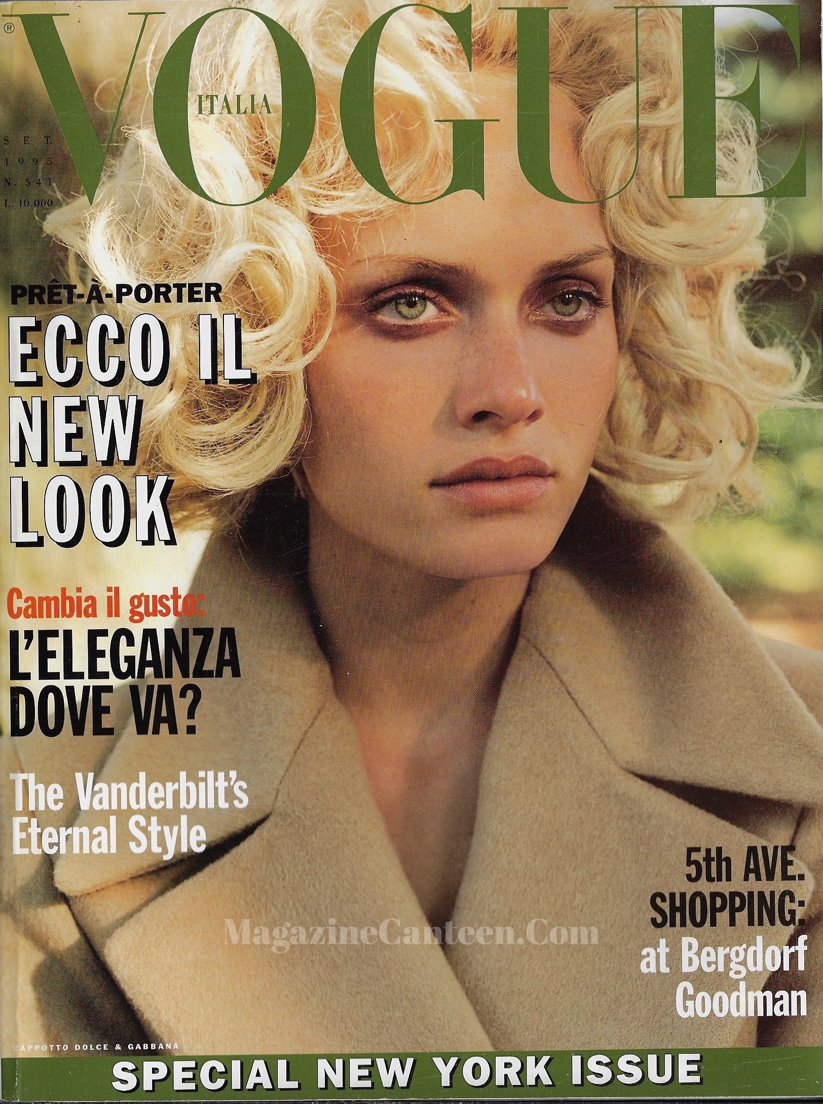 Vogue Italia Magazine 1995 - Amber Valletta – magazine canteen