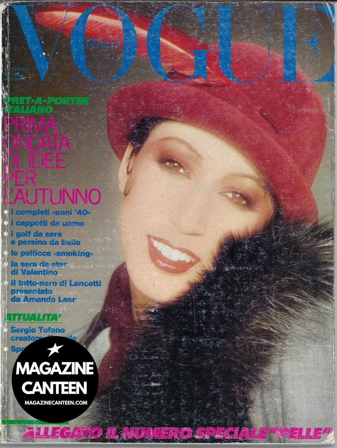 Vogue Italia Magazine 1978 - Pat Cleveland AMANDA LEAR Francois Lamy