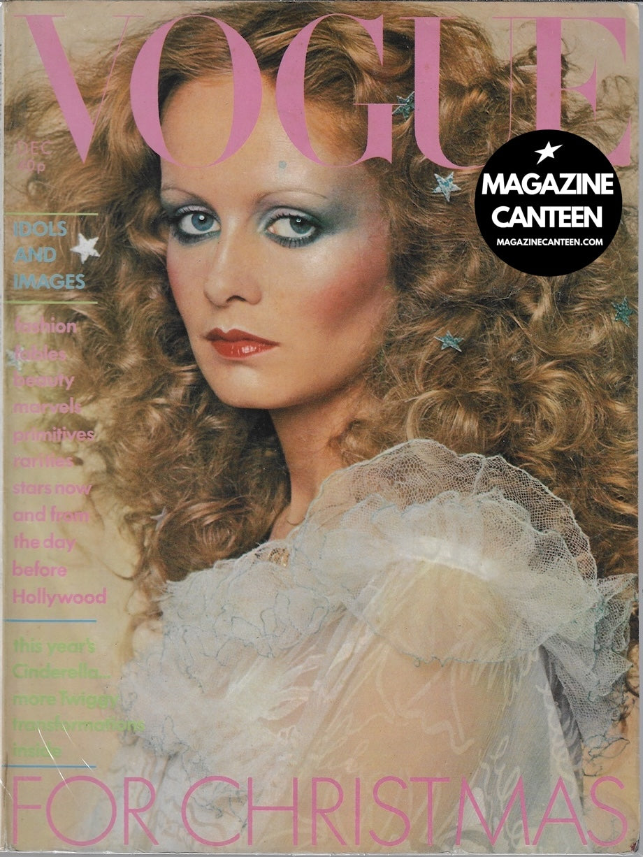 Vogue Magazine December 1974 - TWIGGY Natalie Wood NORMAN PARKINSON