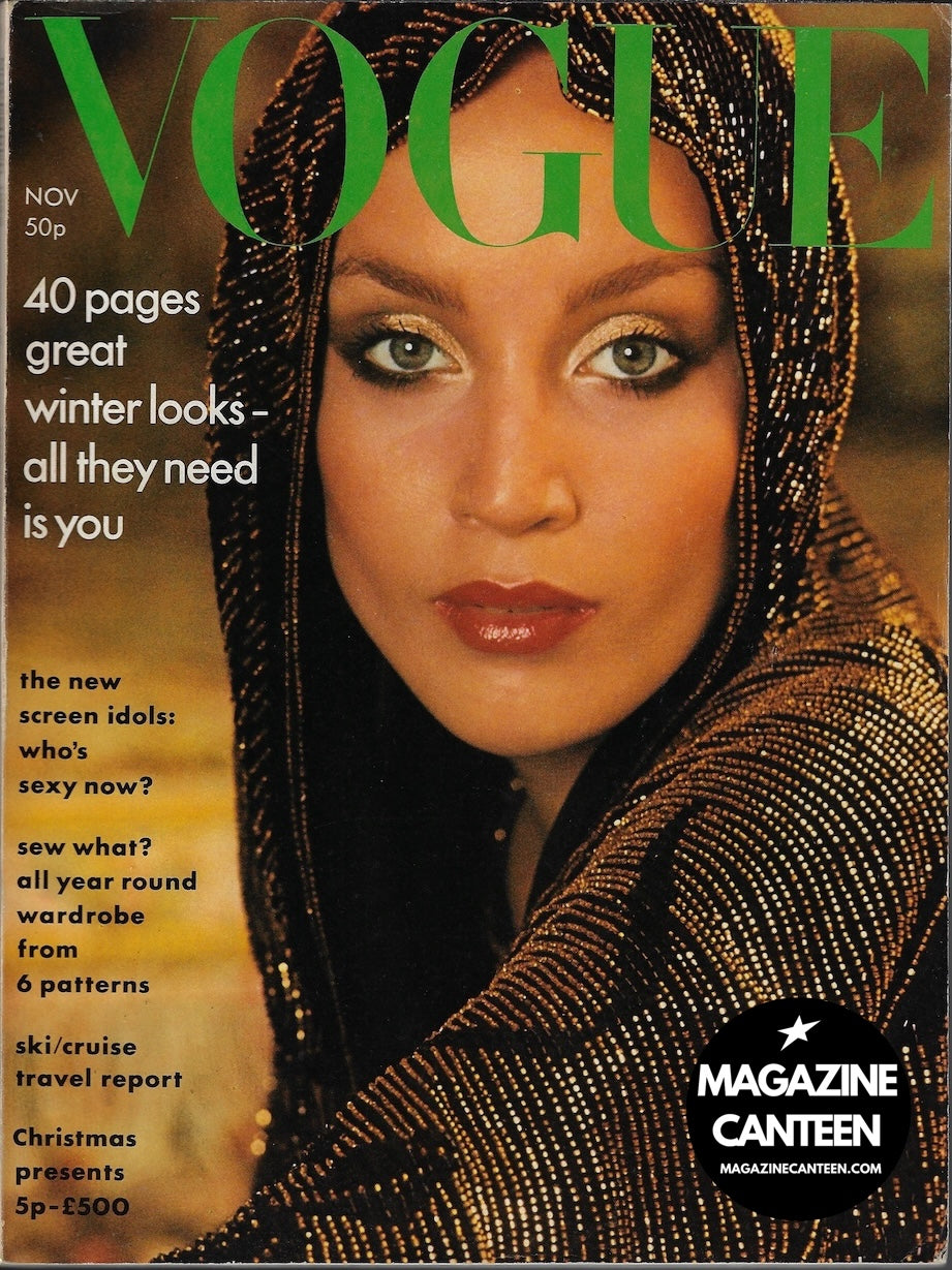 Vogue Magazine November 1975 - JERRY HALL Norman Parkinson