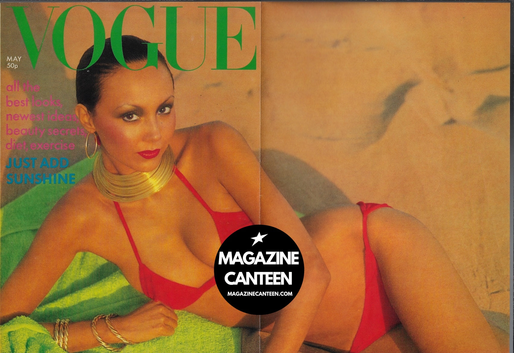 Vogue Magazine May 1976 - Marie Helvin IMAN David Bailey