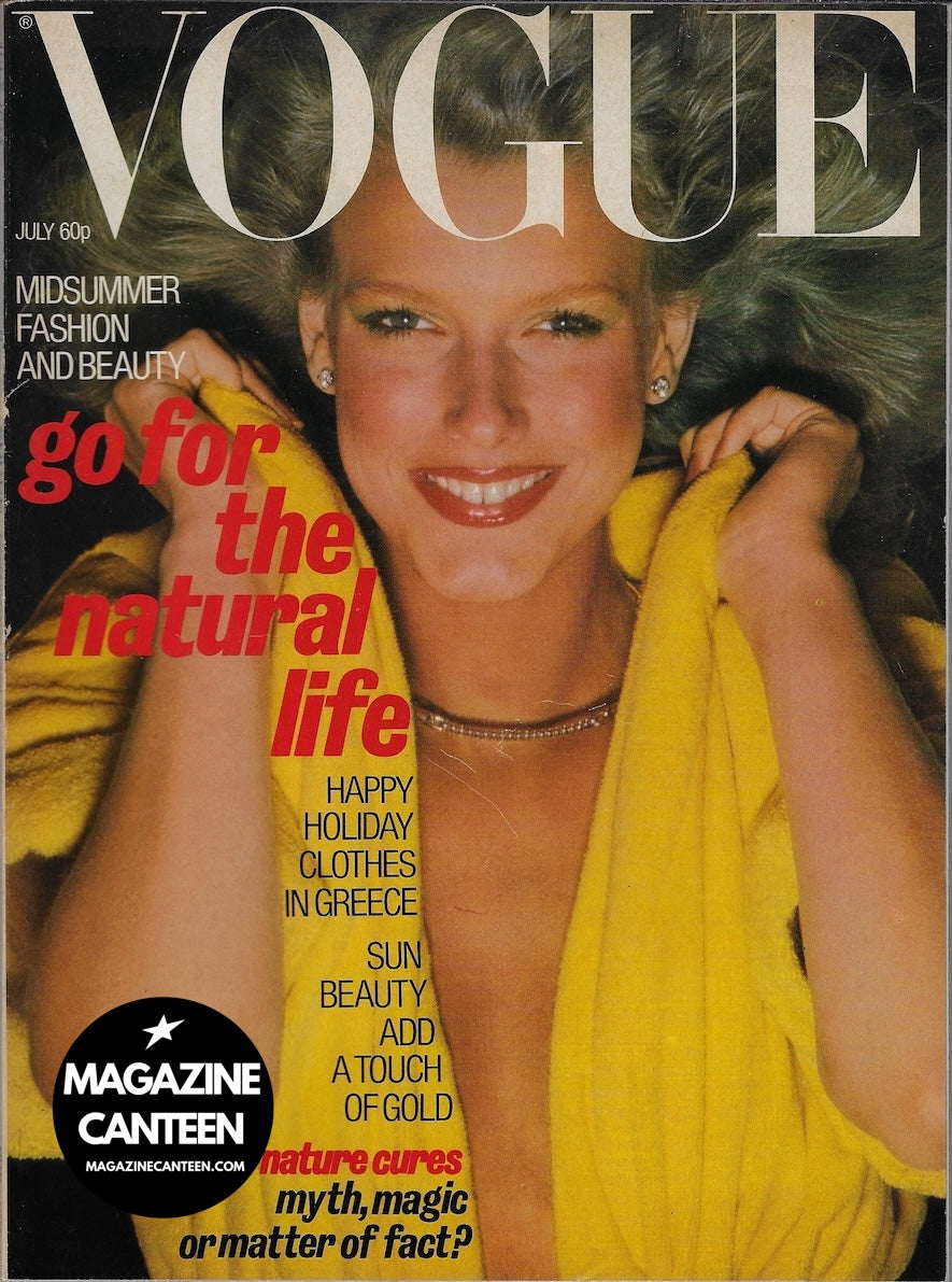 Vogue Magazine July 1977 - Willie Christie HANS FEURER Carrie Nygren
