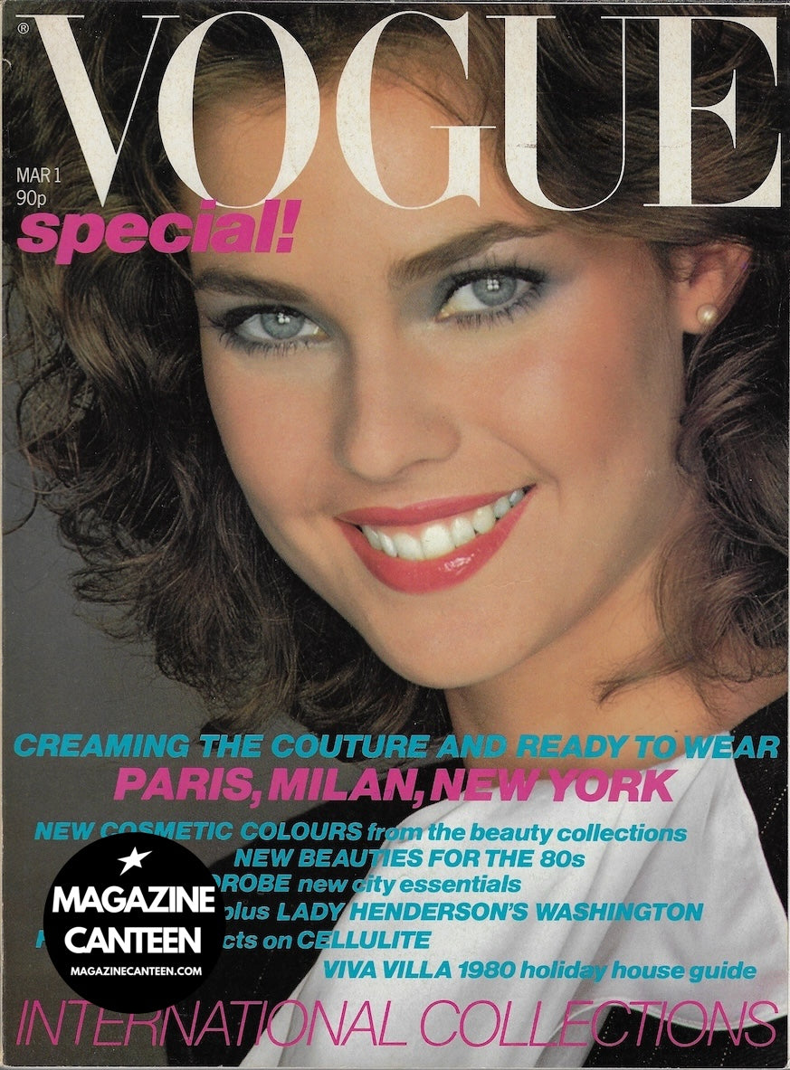 Vogue Magazine March 1980 - Carol Alt IMAN John Swannell
