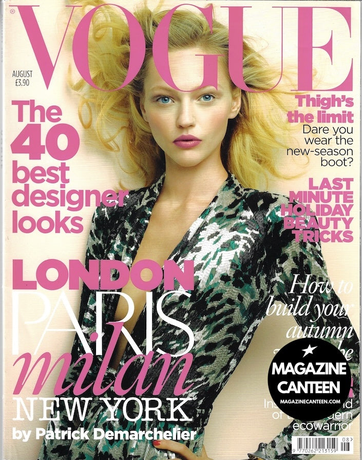 Vogue Magazine August 2009 - Sasha Pivovarova