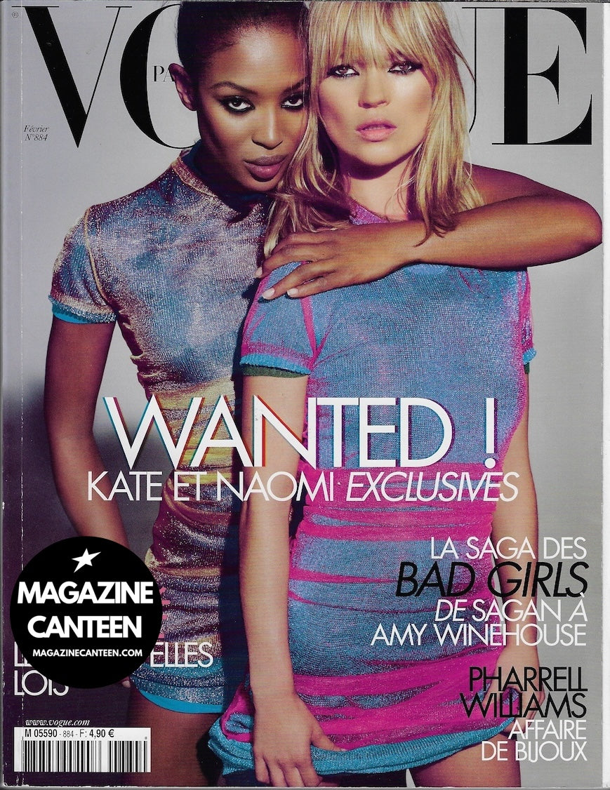 Vogue Paris Magazine 2008 - KATE MOSS Naomi Campbell PETER LINDBERGH