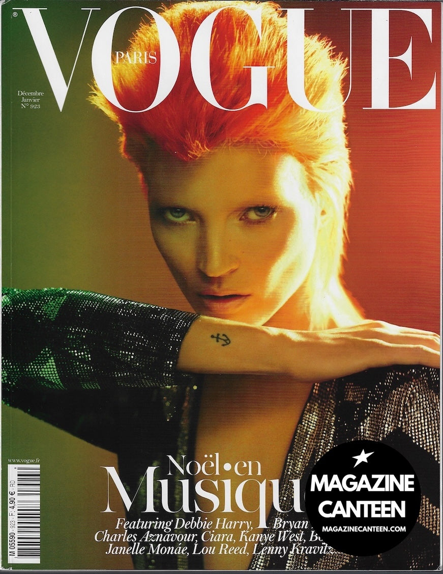 Vogue Paris Magazine 2011 - Kate Moss RAQUEL ZIMMERMANN david bowie