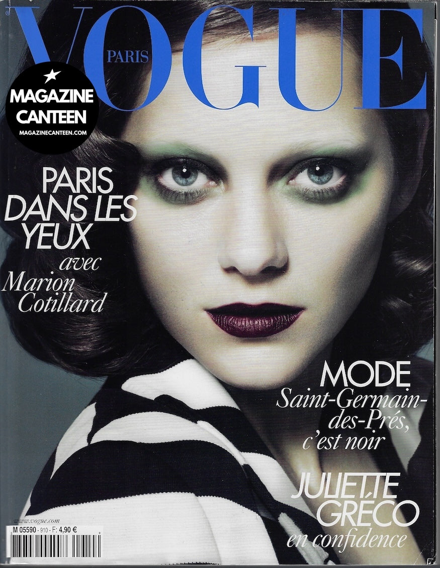 Vogue Paris Magazine 2010 - Marion Cotillard JAMIE DORNAN Natasha Poly
