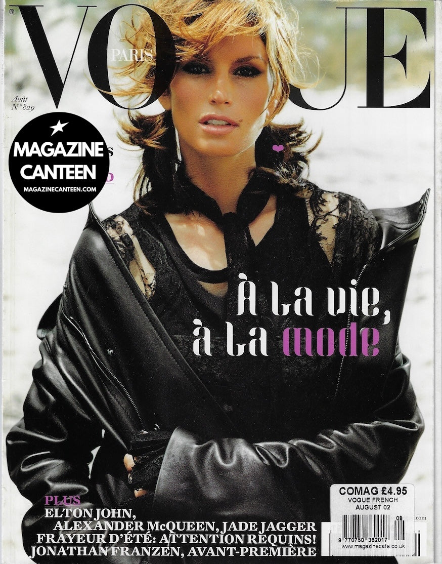 Vogue Paris Magazine 2002 - CINDY CRAWFORD Natalia Vodianova KAROLINA JURKOVA