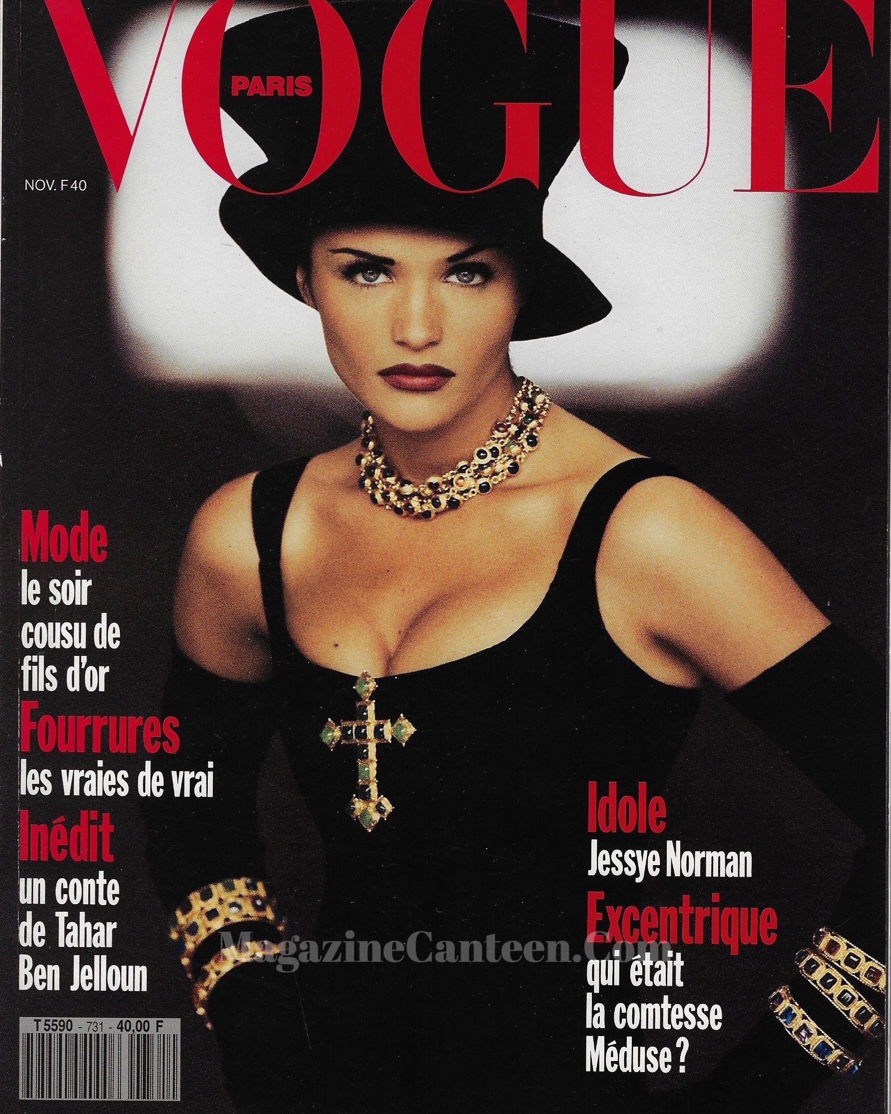 Vogue Paris Magazine 1992 - Helena Christensen