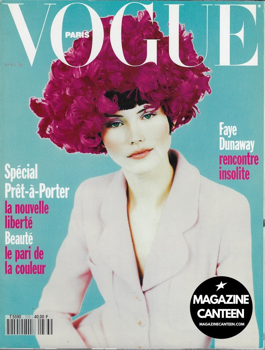 Vogue Paris Magazine 1993 - Janine Giddings LINDA EVANGELISTA Anna Nicole Smith