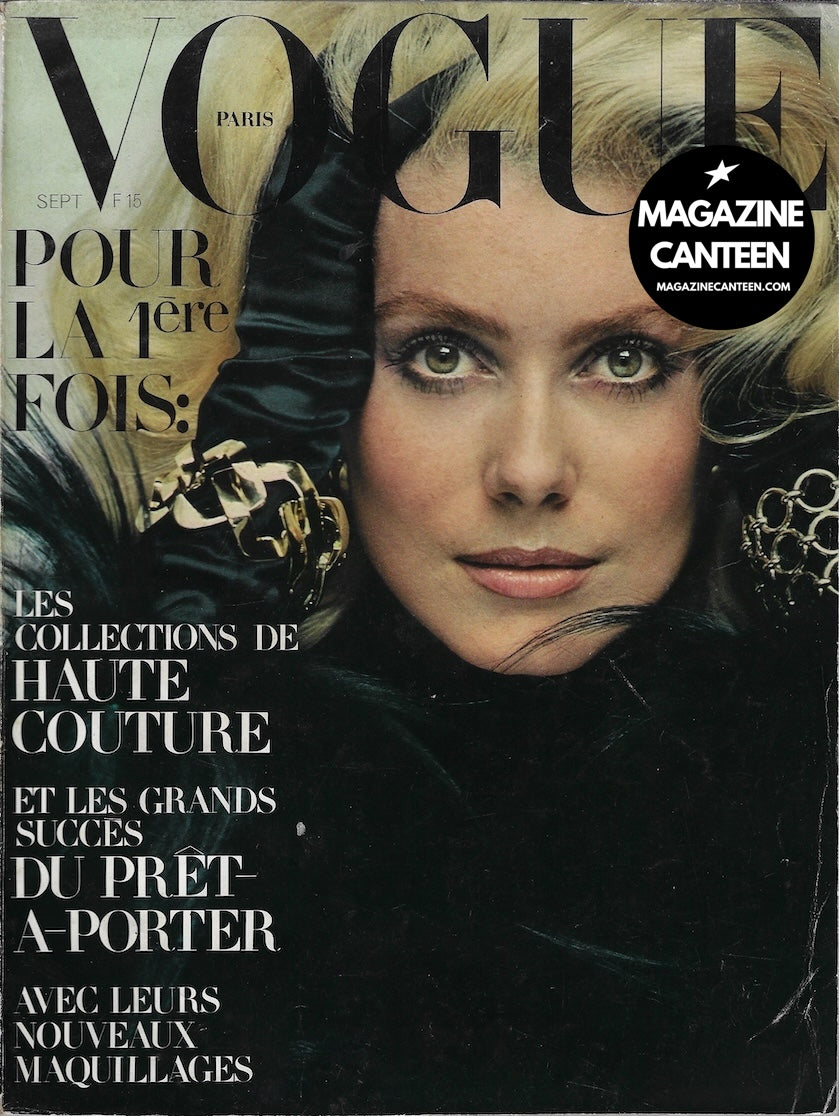 Vogue Paris Magazine 1970 - Catherine Deneuve GUY BOURDIN Helmut Newton