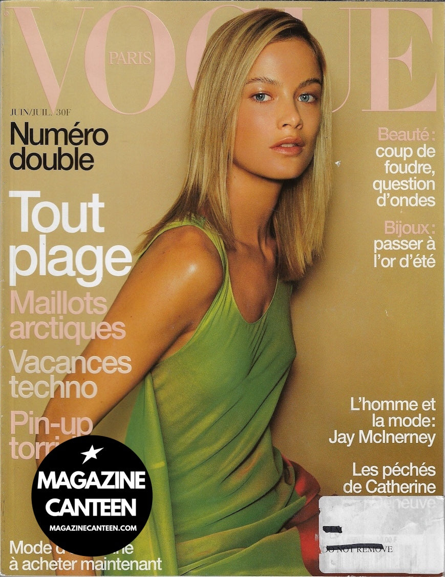 Vogue Paris Magazine 1999 - Carolyn Murphy Elaine Constantine