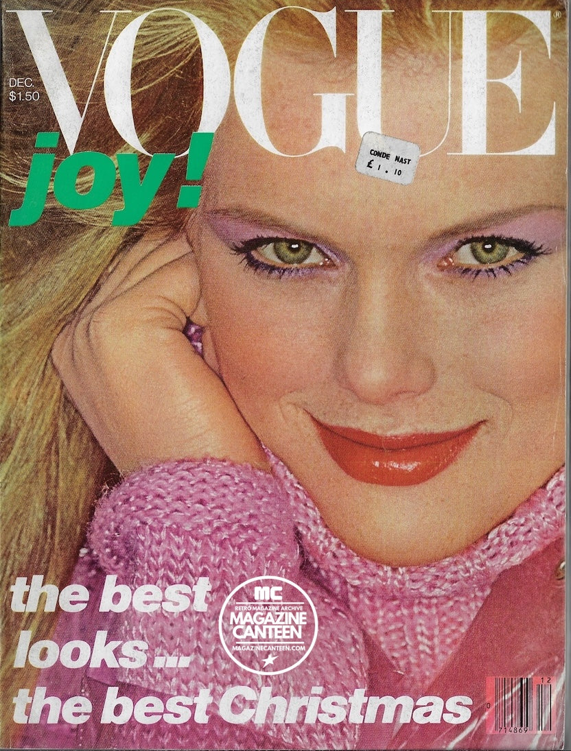Vogue USA Magazine December 1977 - Patti Hansen IMAN Avedon