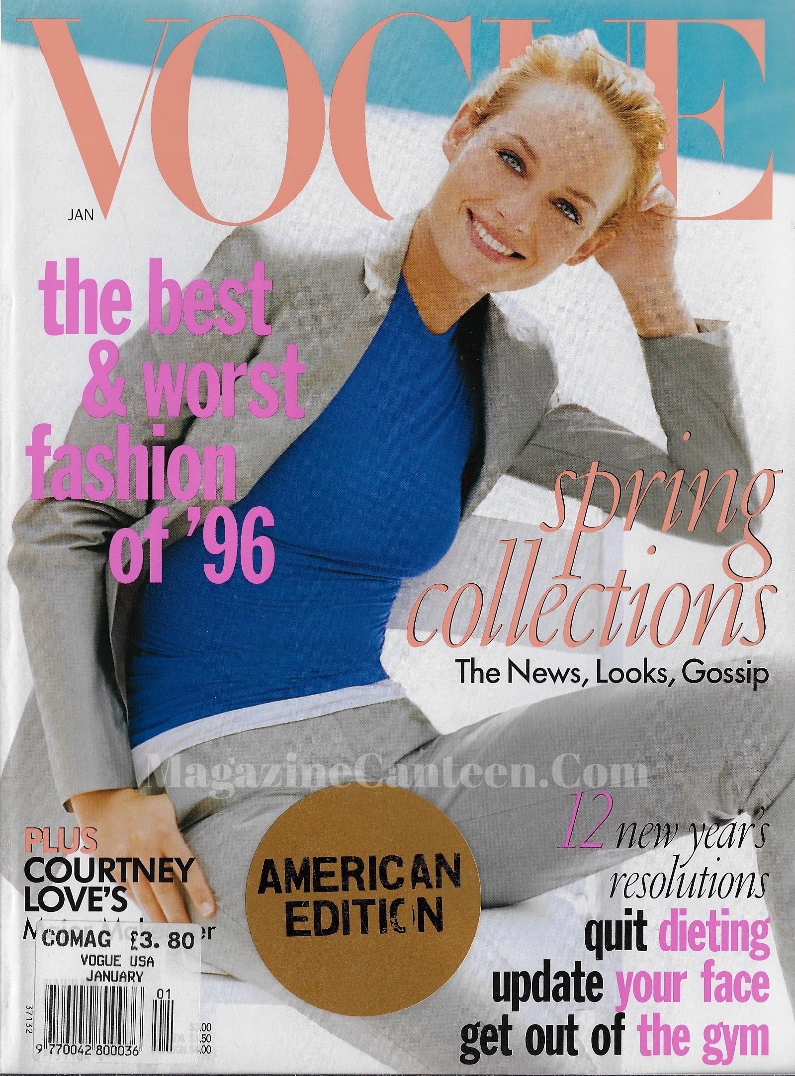 Vogue USA Magazine January 1997 - Amber Valletta