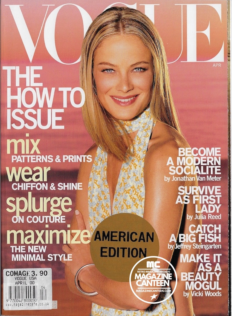 Vogue USA Magazine April 2000 - CAROLYN MURPHY Iman