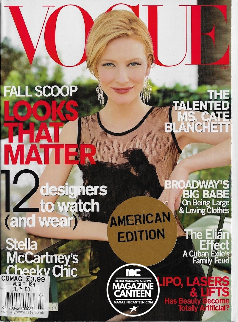 Vogue USA Magazine July 2000 - Cate Blanchett STELLA MCCARTNEY