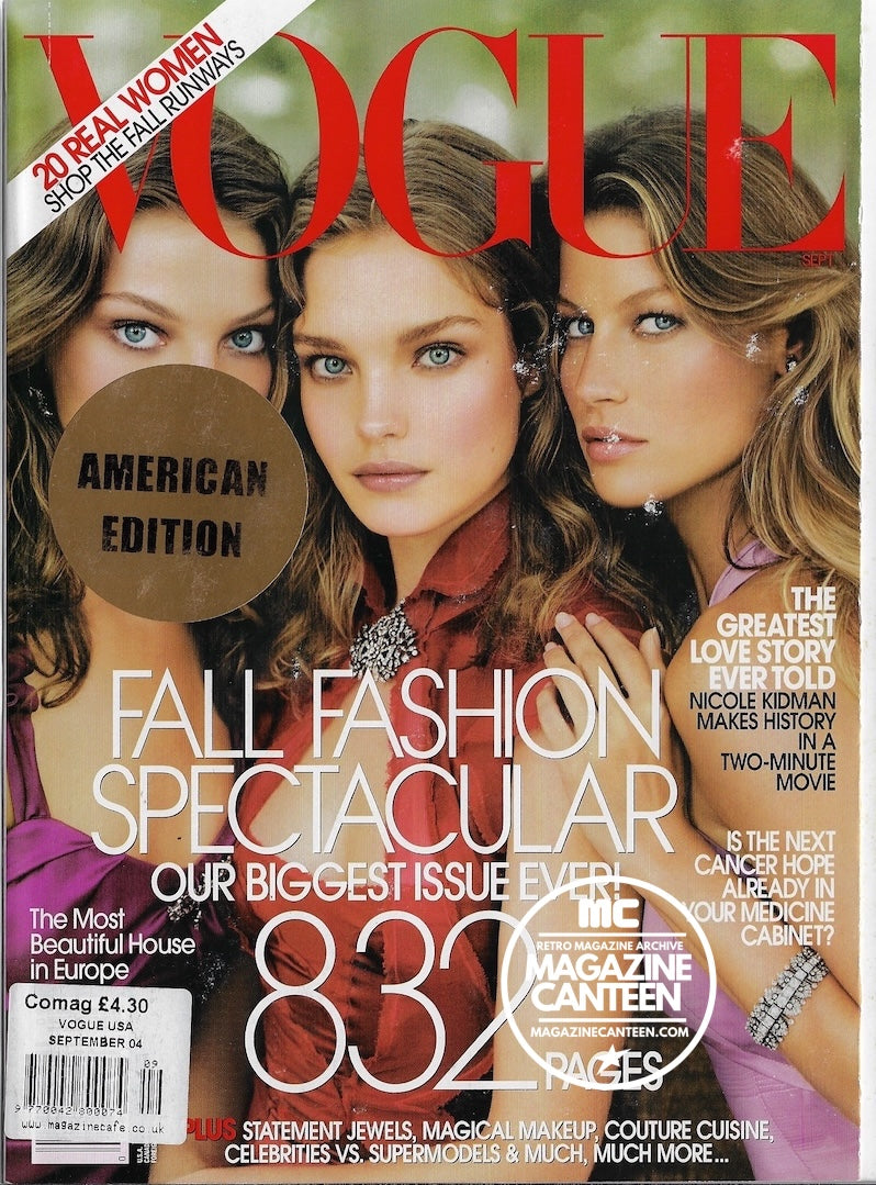 Vogue USA Magazine September 2004 - Gisele Bundchen DARIA Natalia