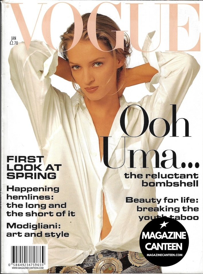 Vogue Magazine January 1994 - Uma Thurman