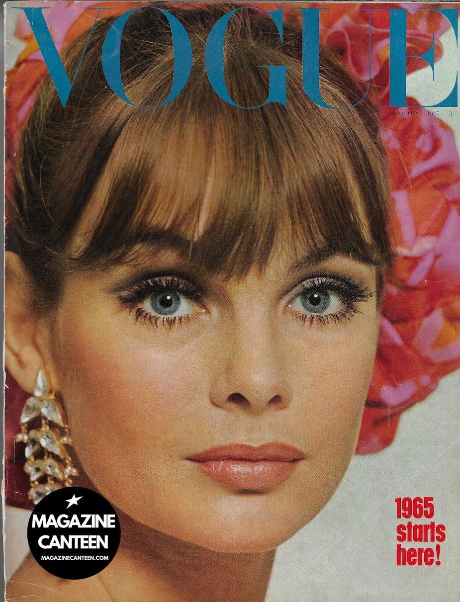 Vogue Magazine January 1965 - Jean Shrimpton Mick Jagger David