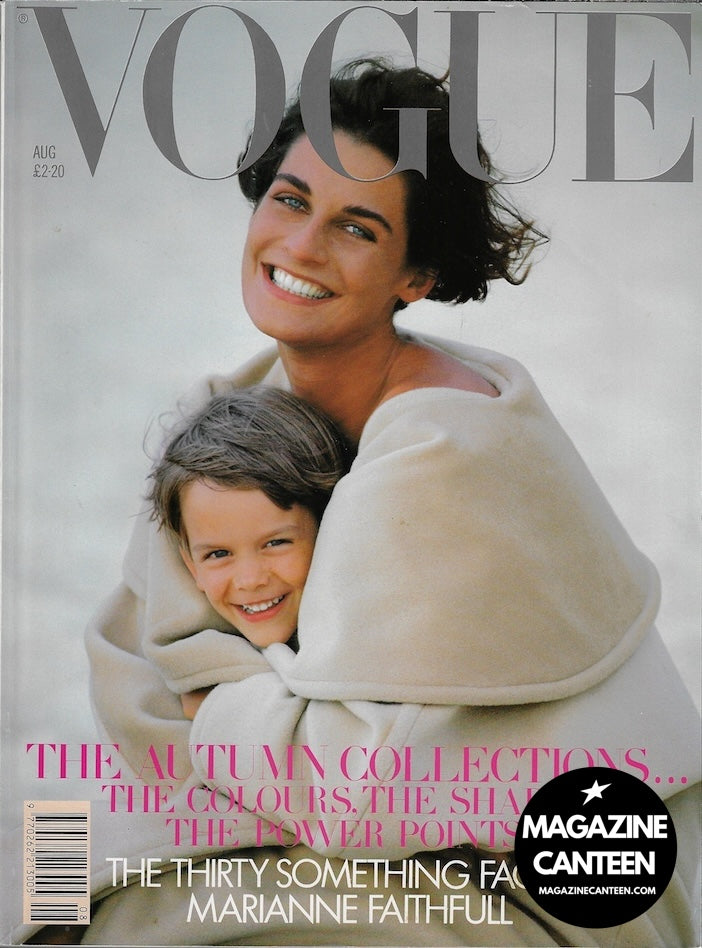 Vogue Magazine August 1989 - Vanessa Duve